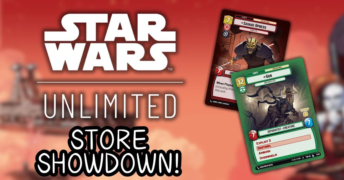 Star Wars Unlimited: Twilight of the Republic Store Showdown!