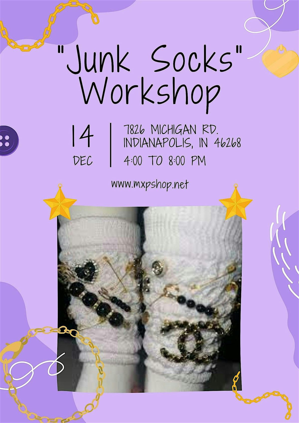 Junk Socks Holiday Workshop (Holiday Gift Ideas)