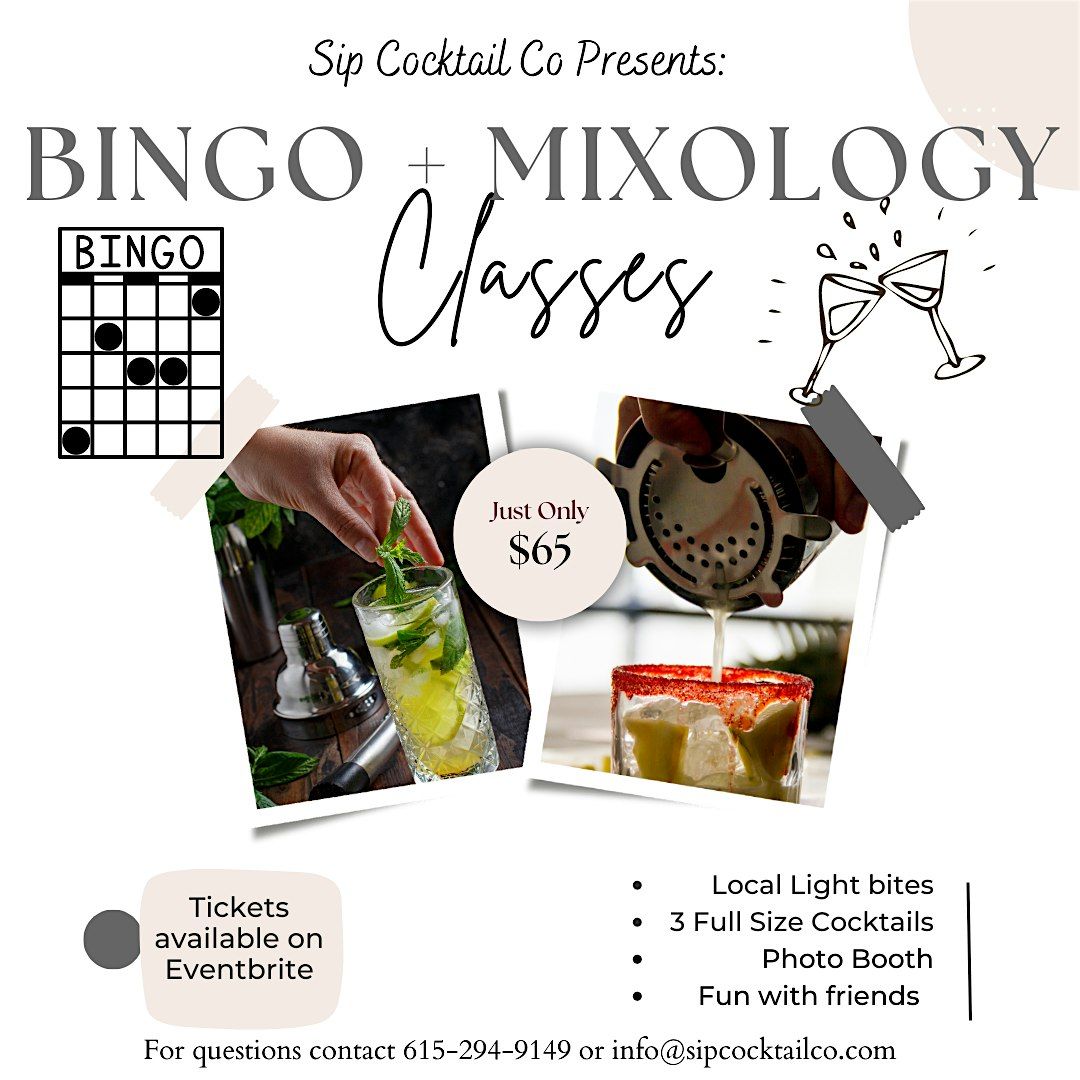 Bingo + Cocktail Class Experience: Summer Drinks