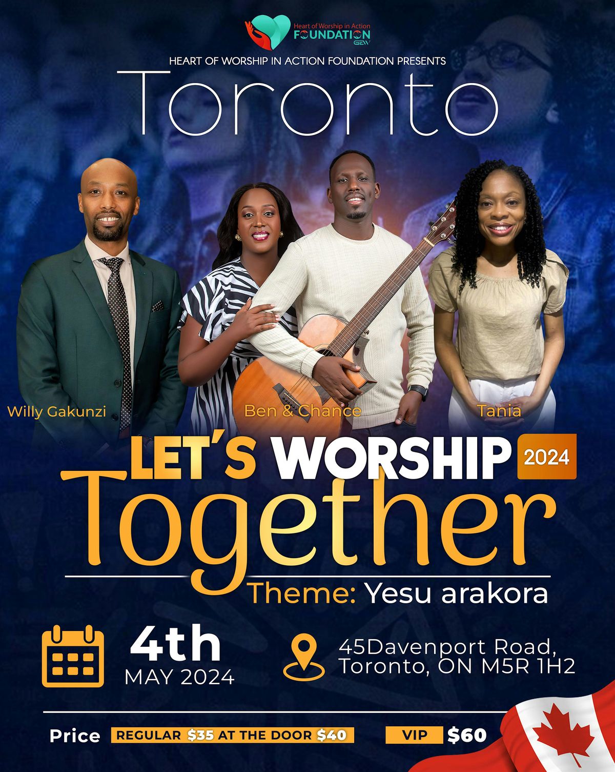 Let's Worship Together 2024- Yesu Arakora with Ben & Chance  - Toronto