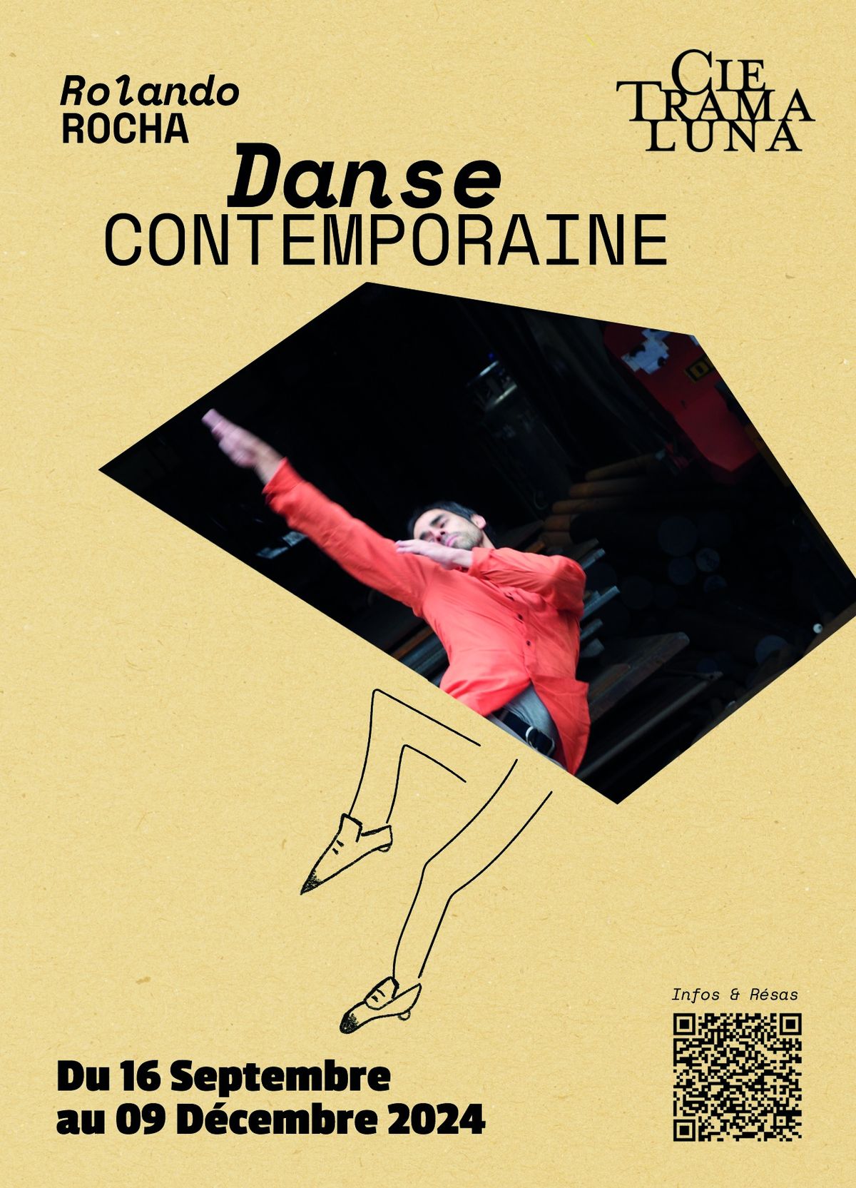 Danse Contemporaine avec Rolando Rocha ouvert a tout publique 