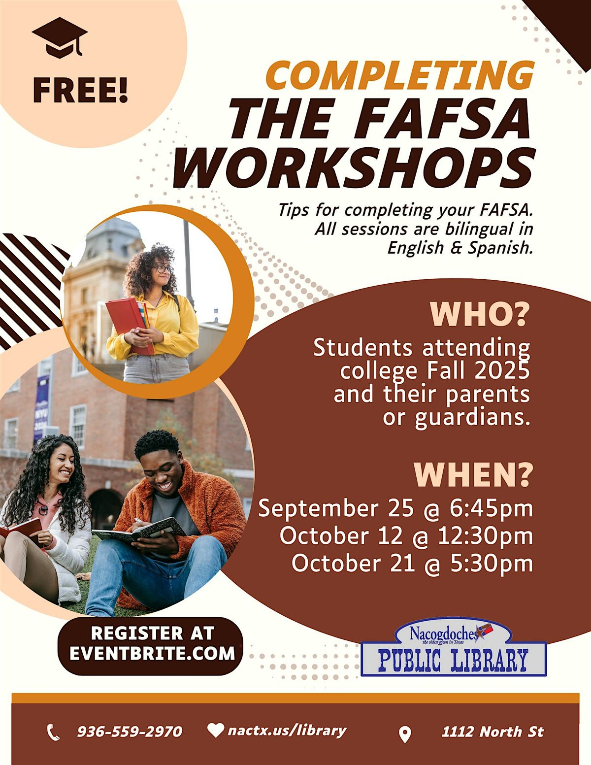 Completing the FAFSA Workshops