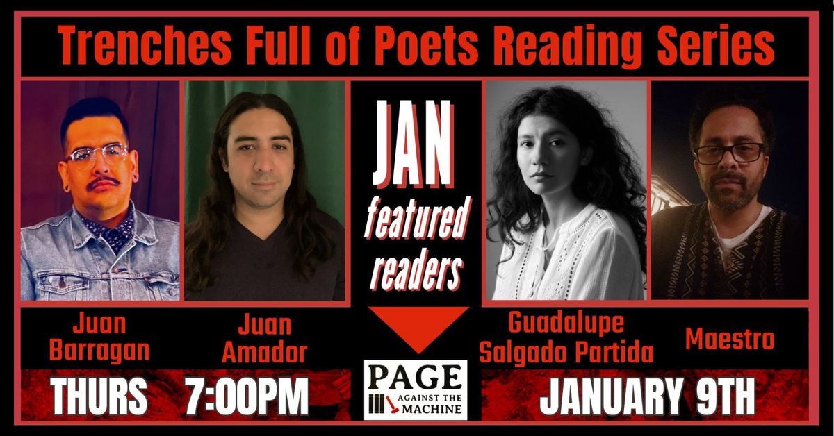 January Trenches Full of Poets: In-Store Readings by Four SoCal Poets