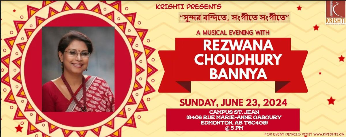 A cultural evening with 'Rezwana Choudhury Bannya'