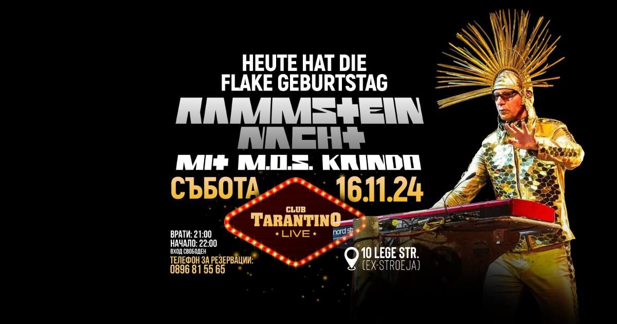 RAMMSTEIN NACHT - 16.11.2024 - Live Club Tarantino