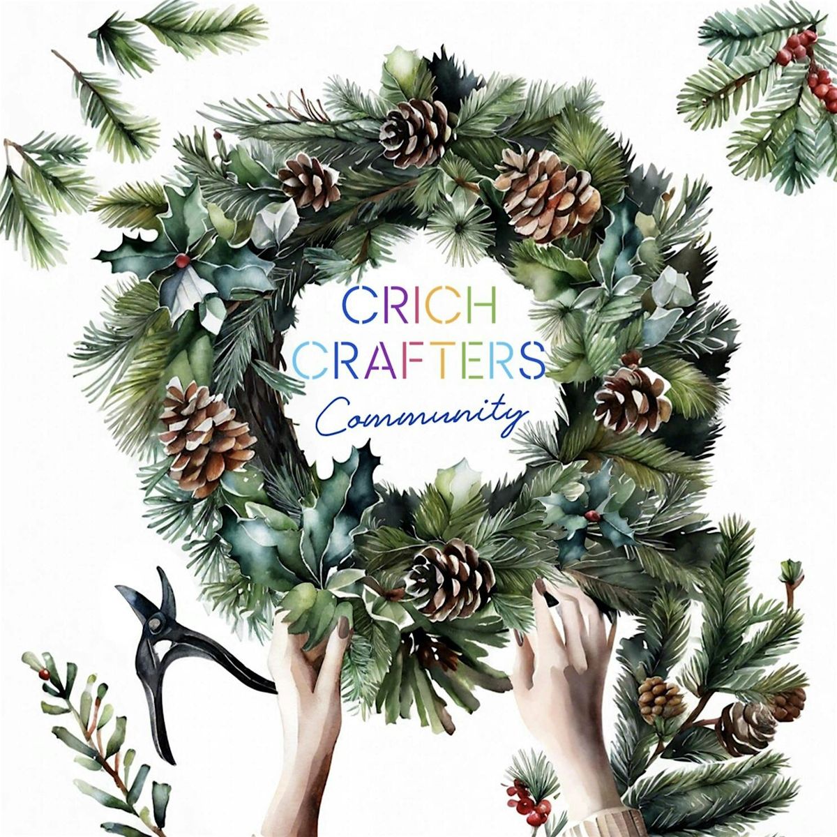 Crich Crafters Winter Wreath Workshop