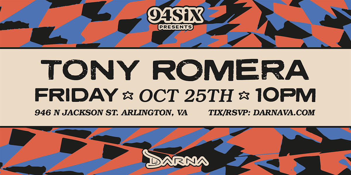 94Six  presents Tony Romera