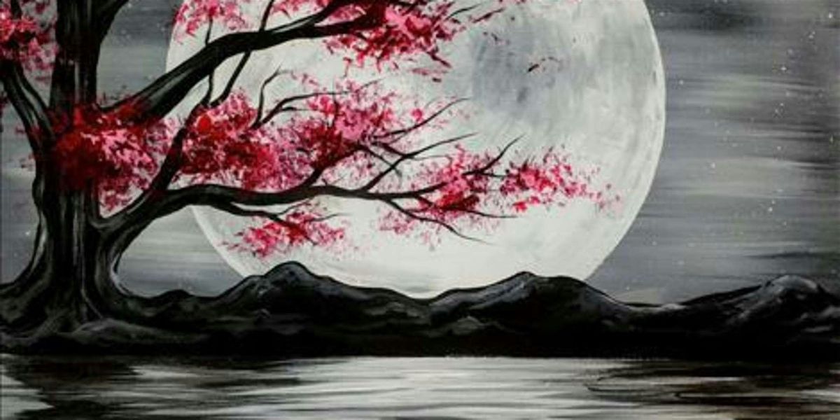 Sakura Moonlight - Paint and Sip by Classpop!\u2122