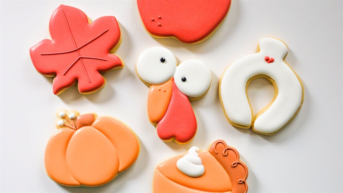 Festive Fall - Thanksgiving Theme Sugar Cookie Decorating Class!