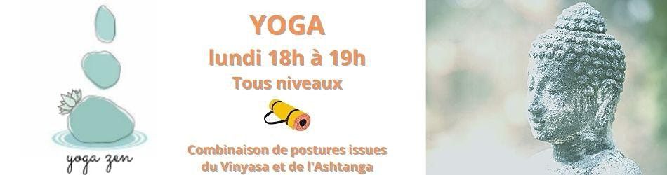 1er Cours ESSAI Yoga - Tous niveaux - lundi 25 octobre 2021 \u00e0 18h