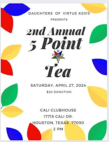 Daughters of Virtue #2015 Presents 5 Point Tea