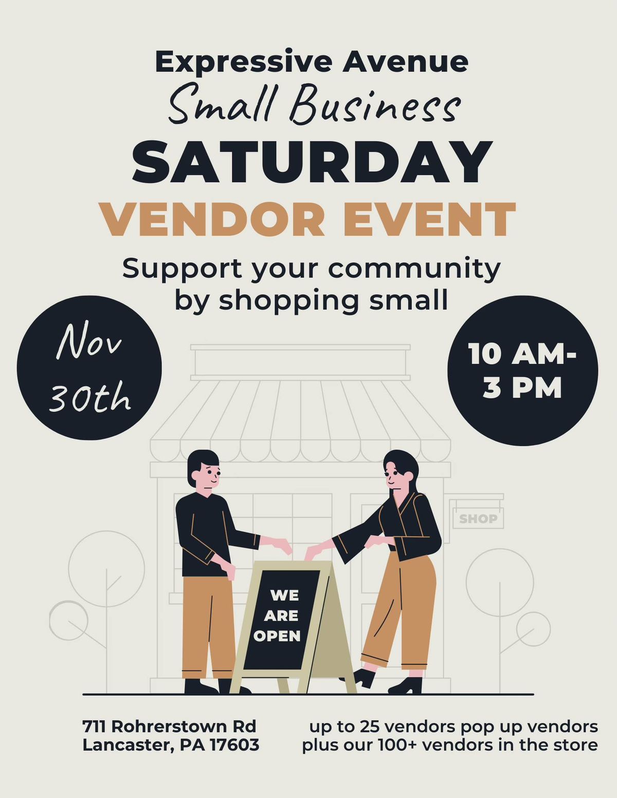 Small Business Saturday Vendor Event