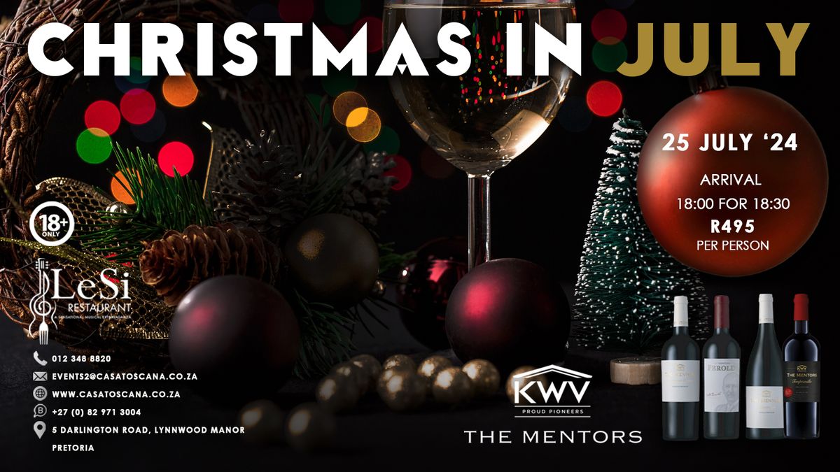 Christmas in July with KWV Mentors wines