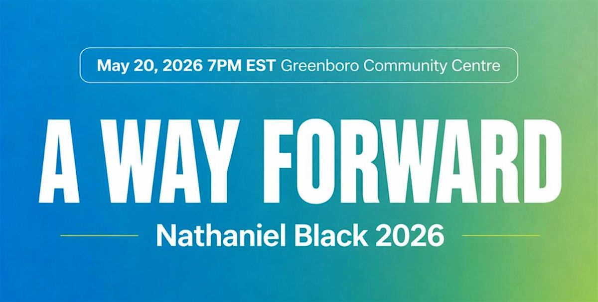Community Announcement: Nathaniel Black 2026