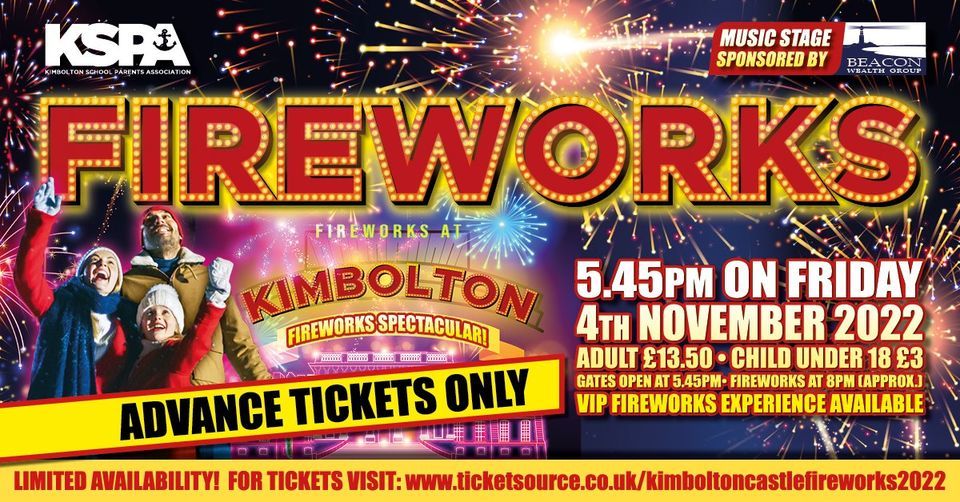 SOLD OUT Kimbolton Castle Fireworks 2022 Huntingdon, Cambs