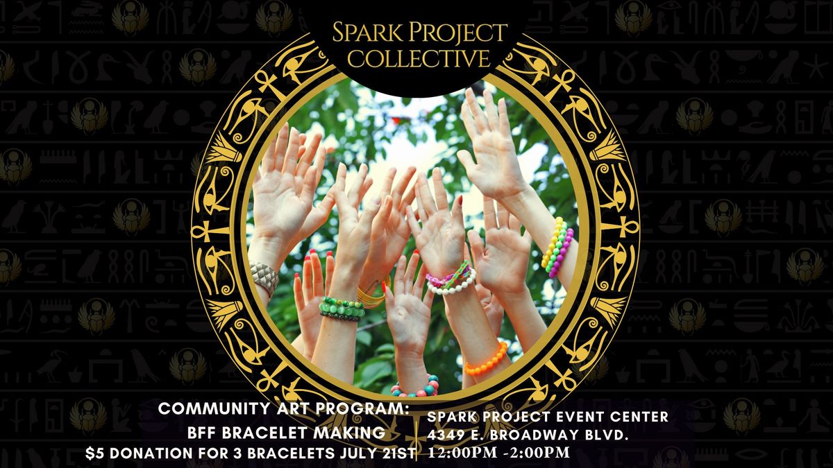 Community Art Program: BFF friendship bracelet making