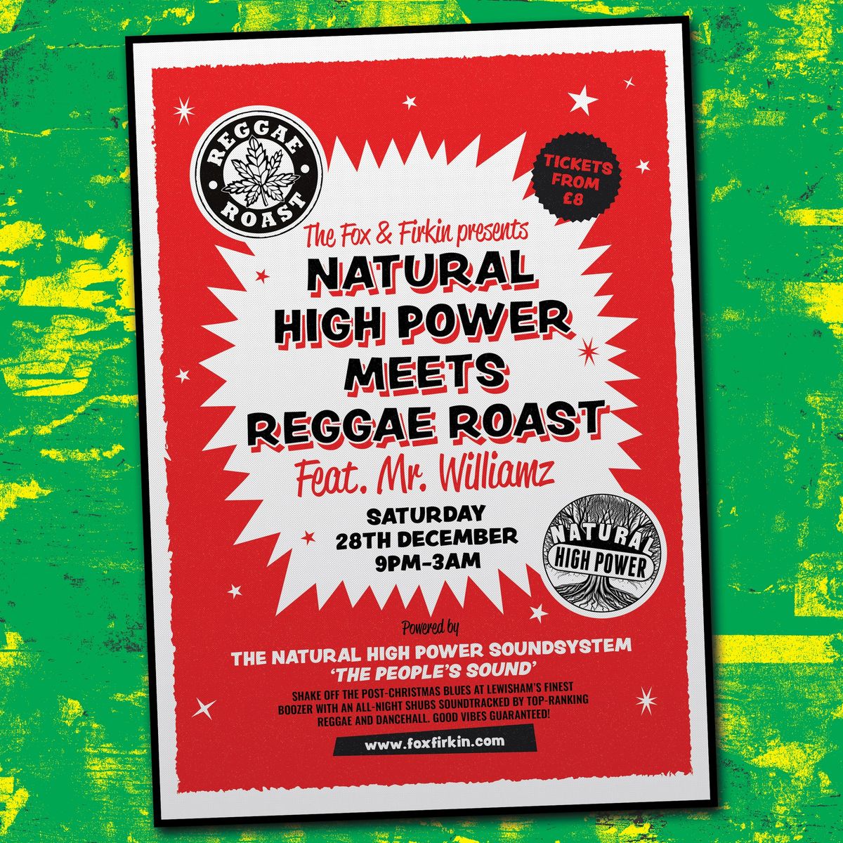 REGGAE ROAST FT. MR. WILLIAMZ MEETS NATURAL HIGH POWER + MARK XTC