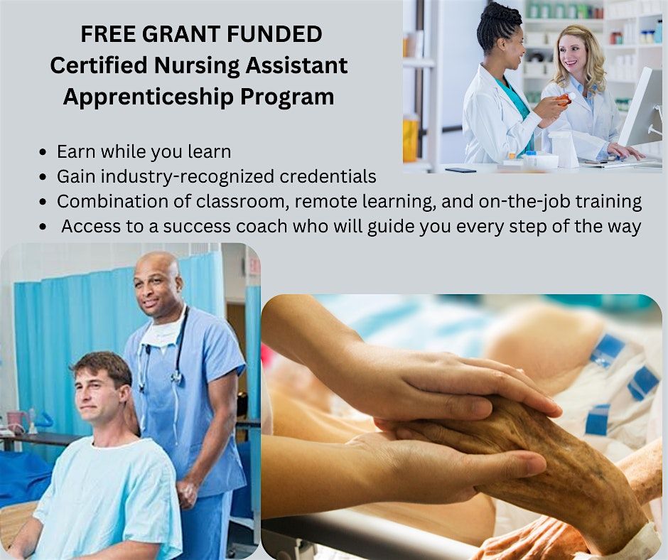 FREE GRANT FUNDED CNA Apprenticeship Information Session