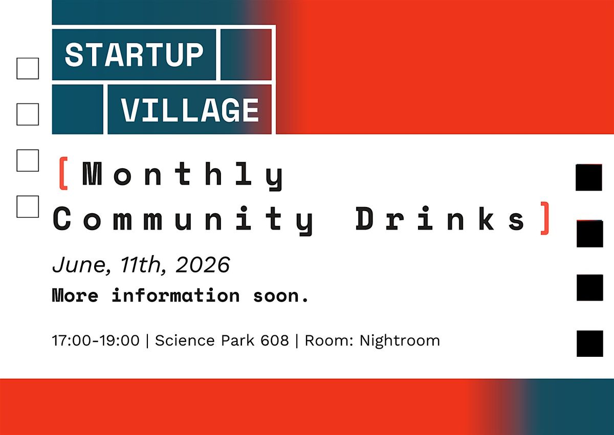 Monthly Community Drinks | June Edition