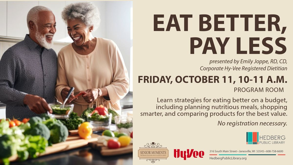 Eat Better--Pay Less