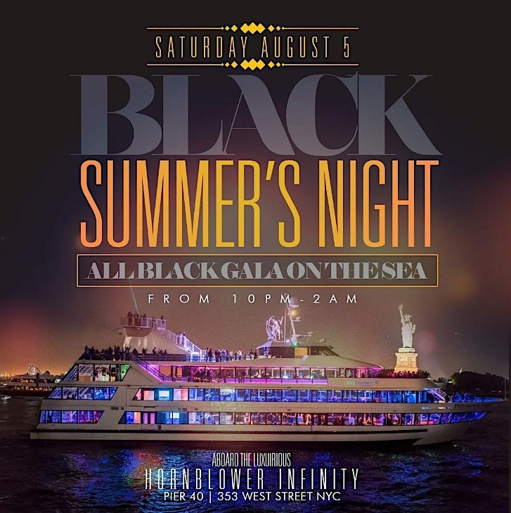 Black Summer Night, All Black Mega Yacht Party