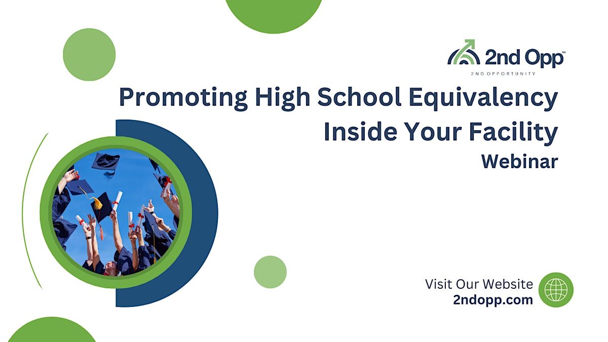 Promoting High School Equivalency Inside Your Facility