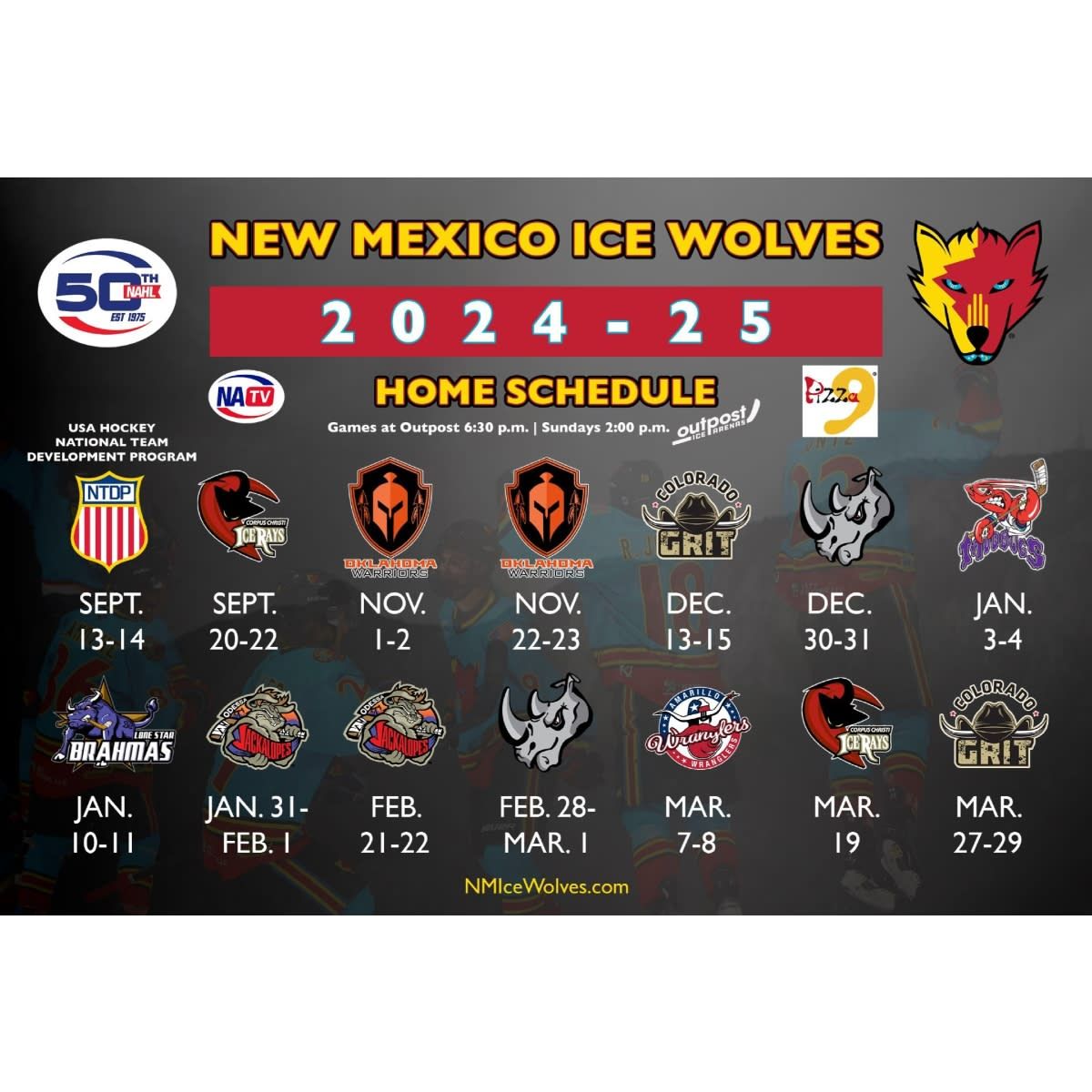 El Paso Rhinos vs. New Mexico Ice Wolves