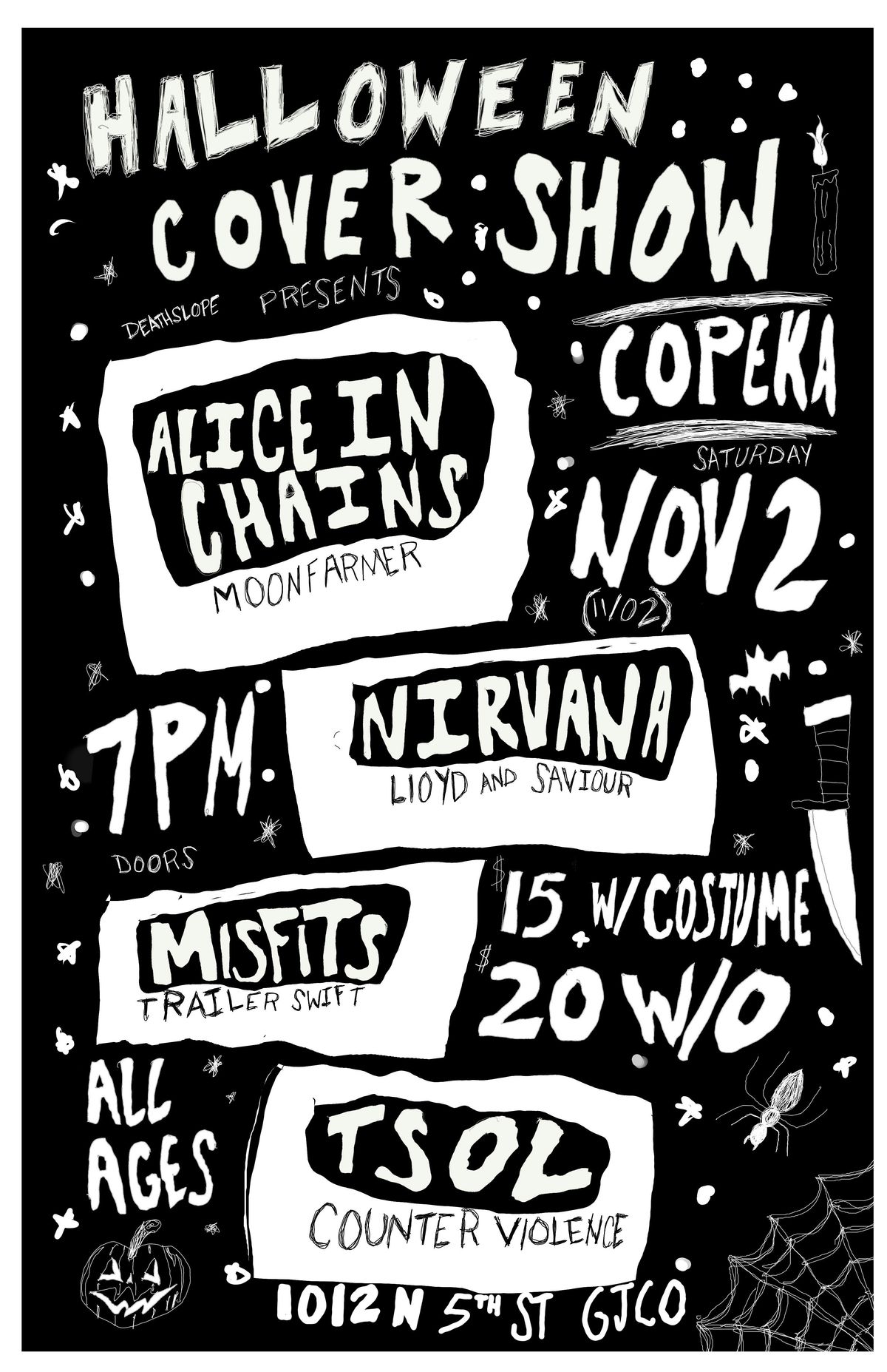 HALLOWEEN COVER BANDS @ COPEKA