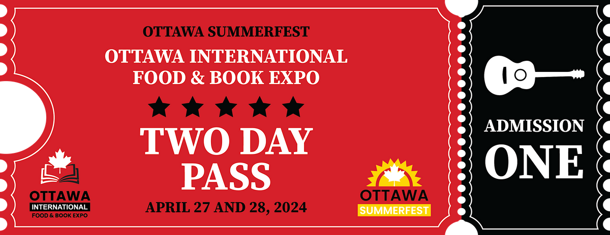 Ottawa International  Food & Book Expo  |  PASS + Round Trip Bus Ticket