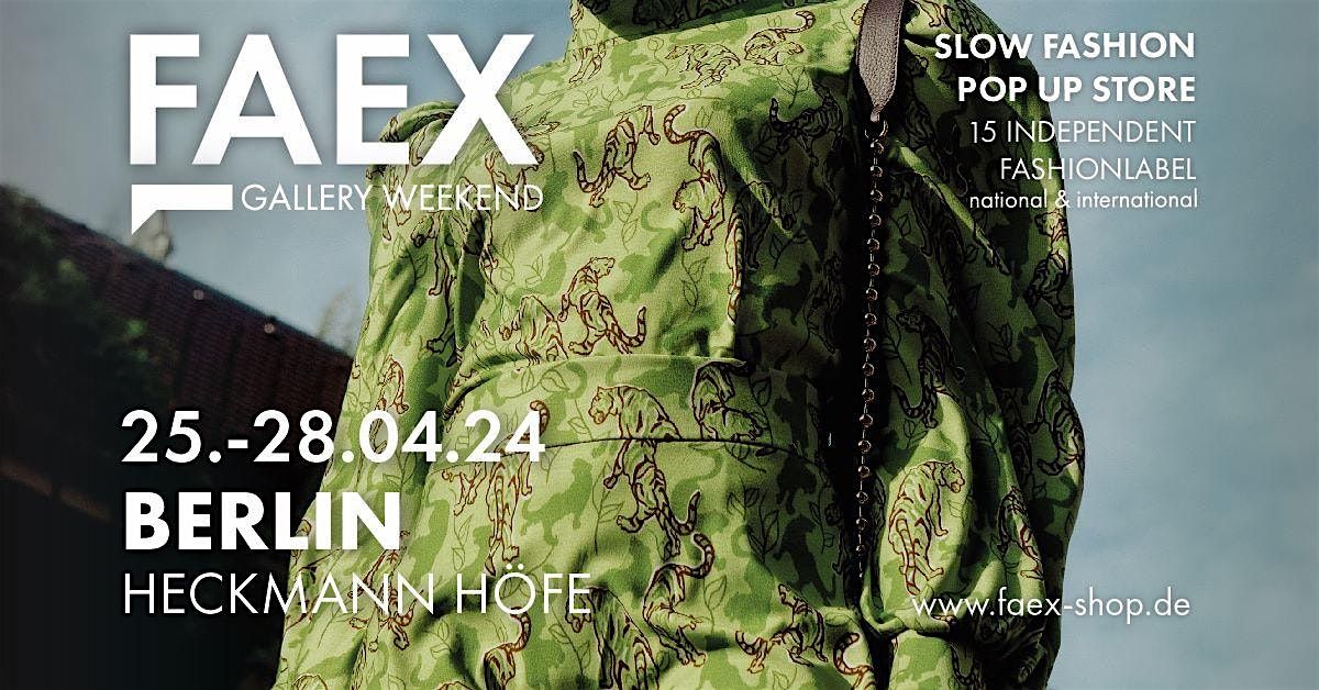 FAEX Pop Up Store zeigt nachhaltige und lokale Fashionbrands