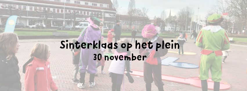 Sinterklaas op het plein