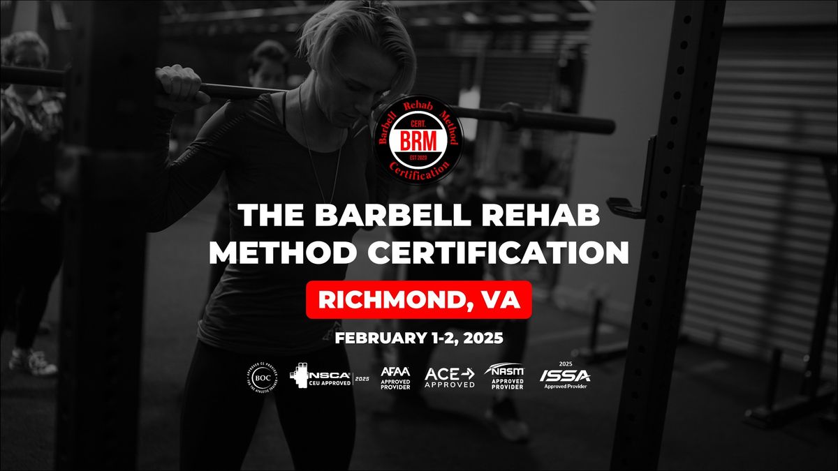 Richmond, VA | Barbell Rehab Method Certification