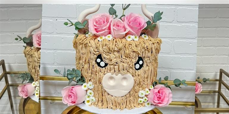 Highland cow cake decorating class - fundraiser For Goodness Cakes