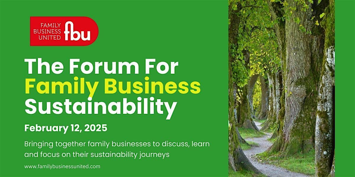 The Family Business Sustainability Forum