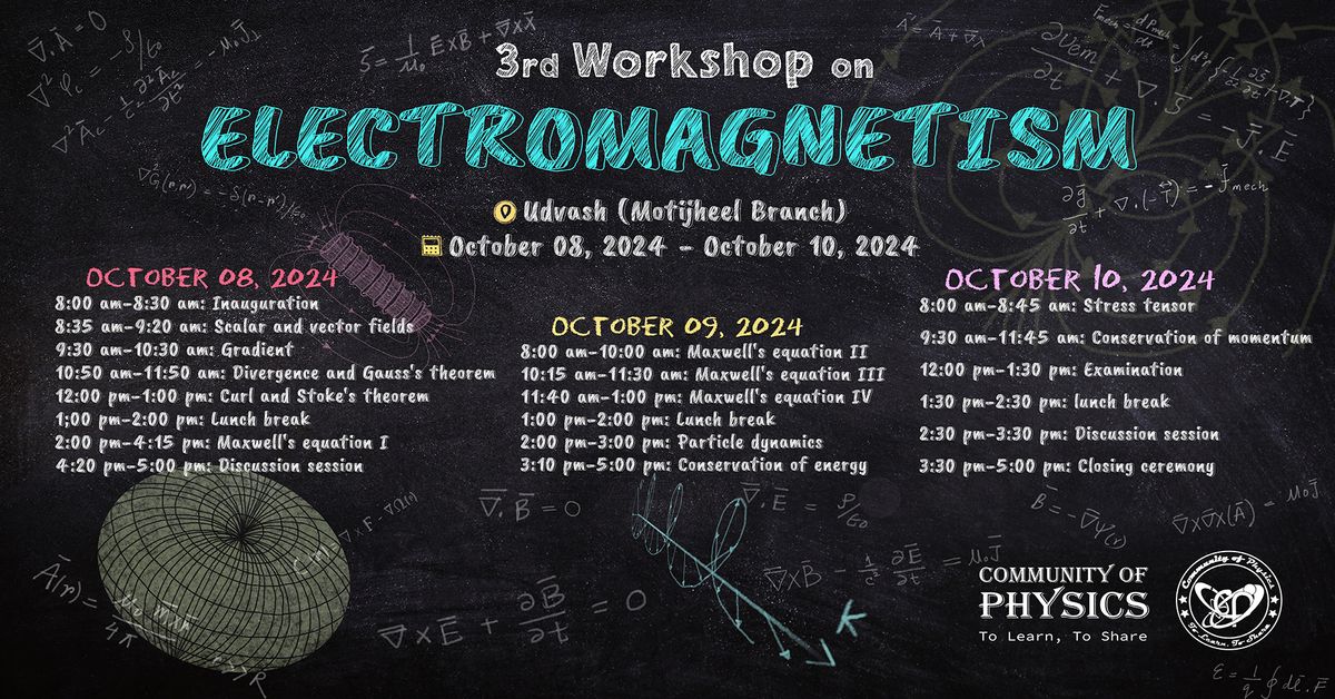 3rd Workshop on Electromagnetism