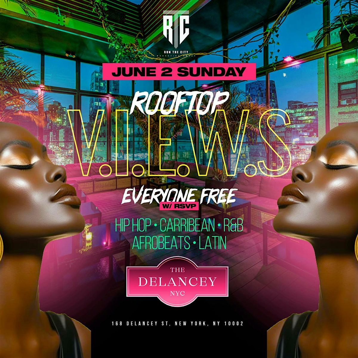Rooftop VIEWS Day Party @ The Delancey Rooftop