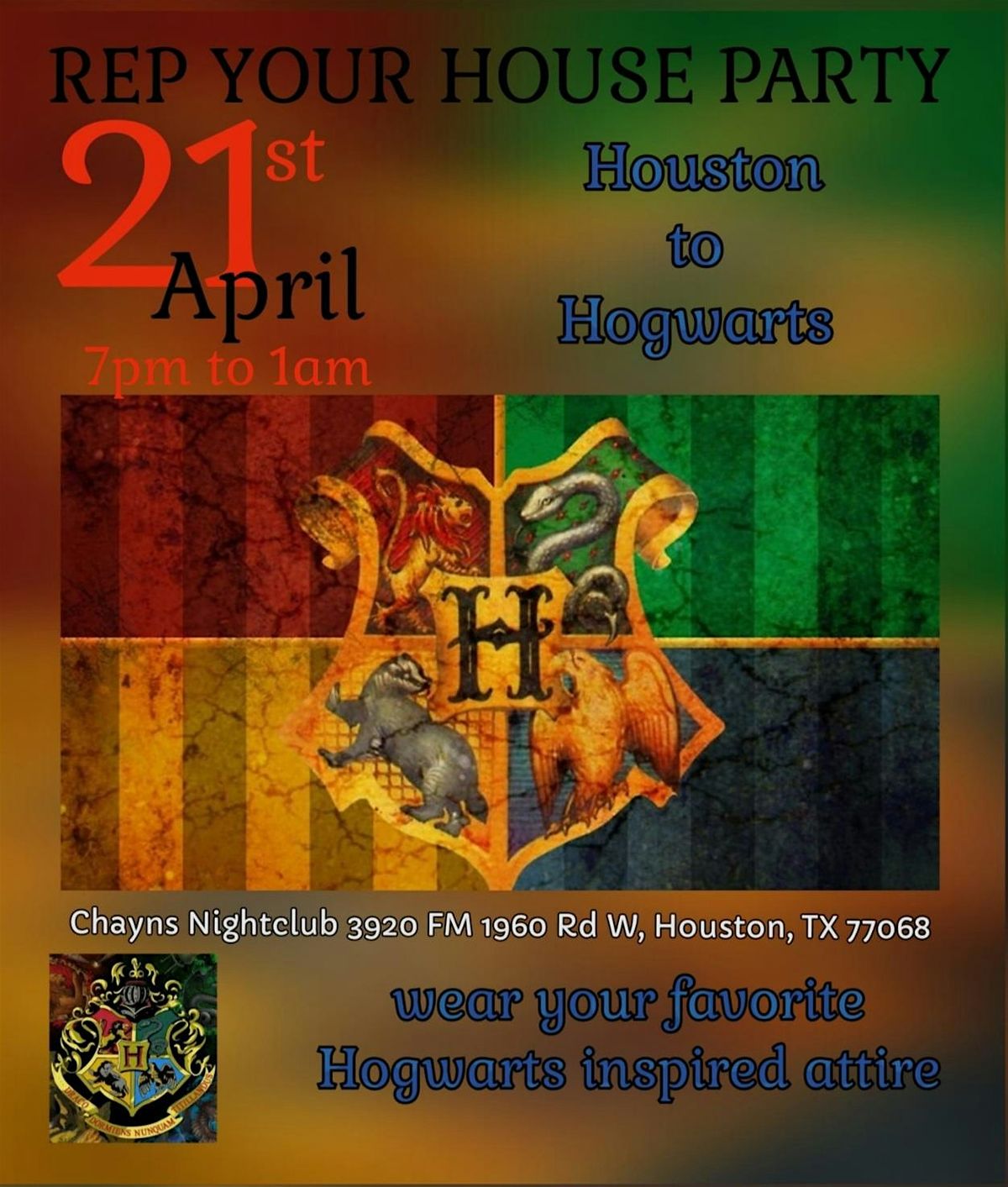 Rep Your House Party: A Hogwarts Themed Event