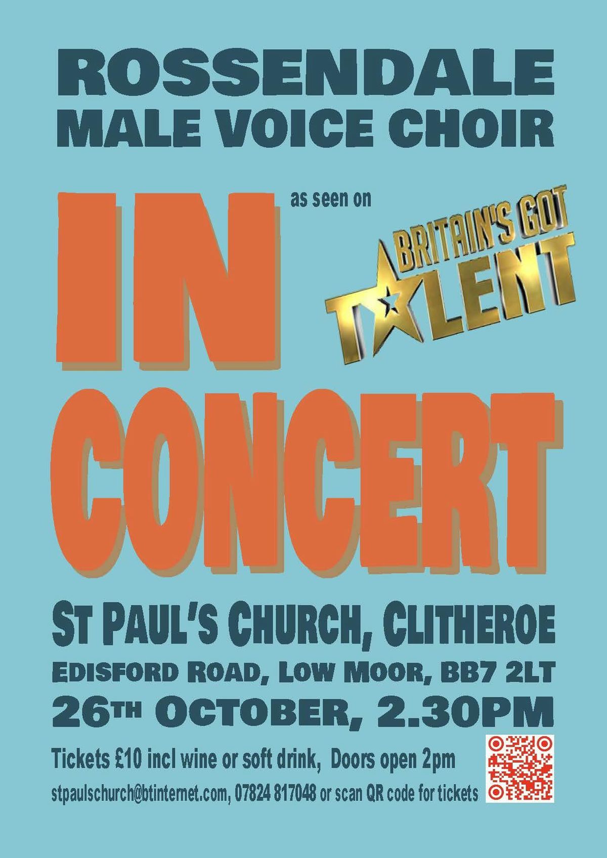 Rossendale Male Voice Choir at St Pauls`s Church