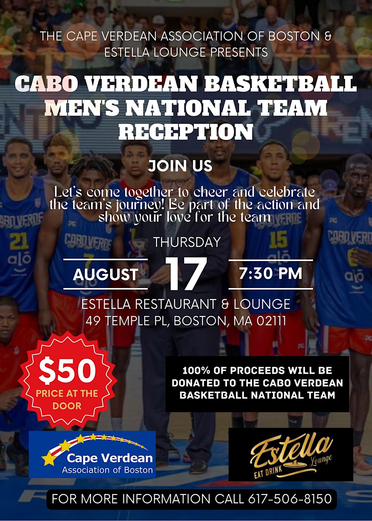 Cabo Verdean Basketball Mens National Team Send Off Reception, 49