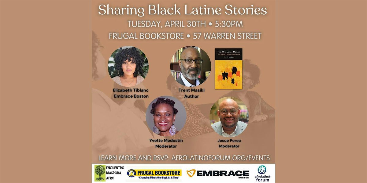 "The Afro-Latino Memoir" by Trent Masiki - Author Event & Panel Discussion