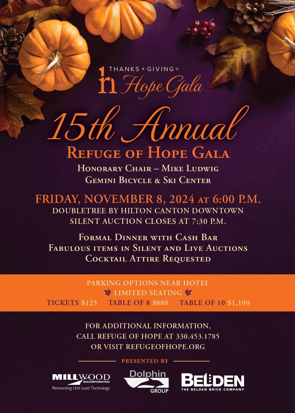 Thanks + Giving = Hope Gala