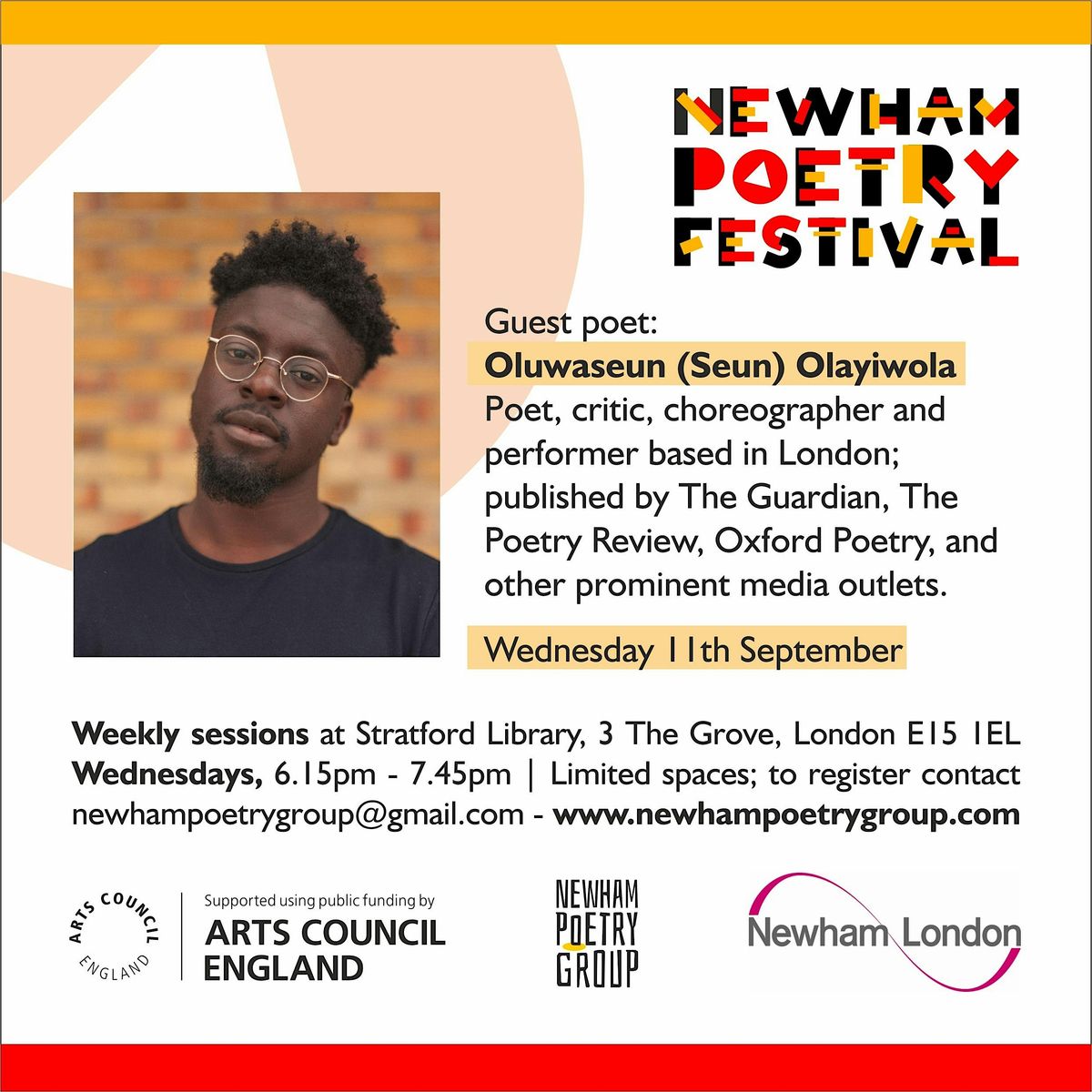 Newham Poetry Festival - Poetry For All