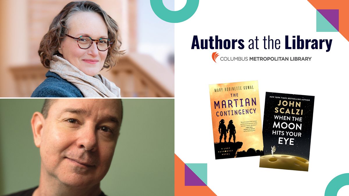 Mary Robinette Kowal and John Scalzi at Main Library