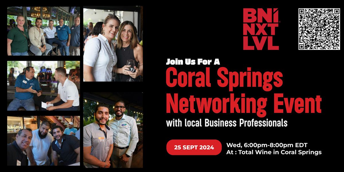 Join Us for Speed Networking with Professionals in Coral Springs