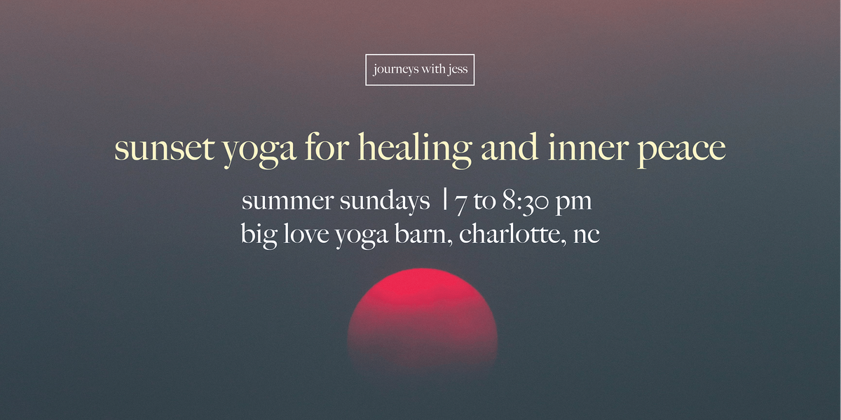 sunset yoga & reiki for healing and inner peace