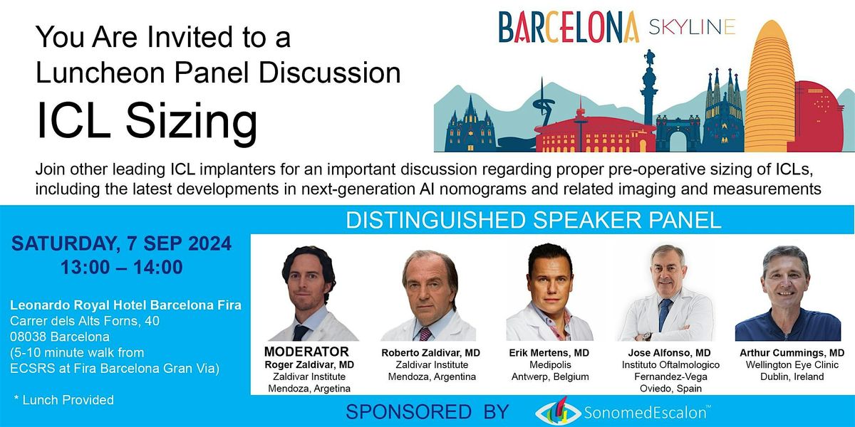 You Are Invited to a Luncheon Panel Discussion ICL Sizing