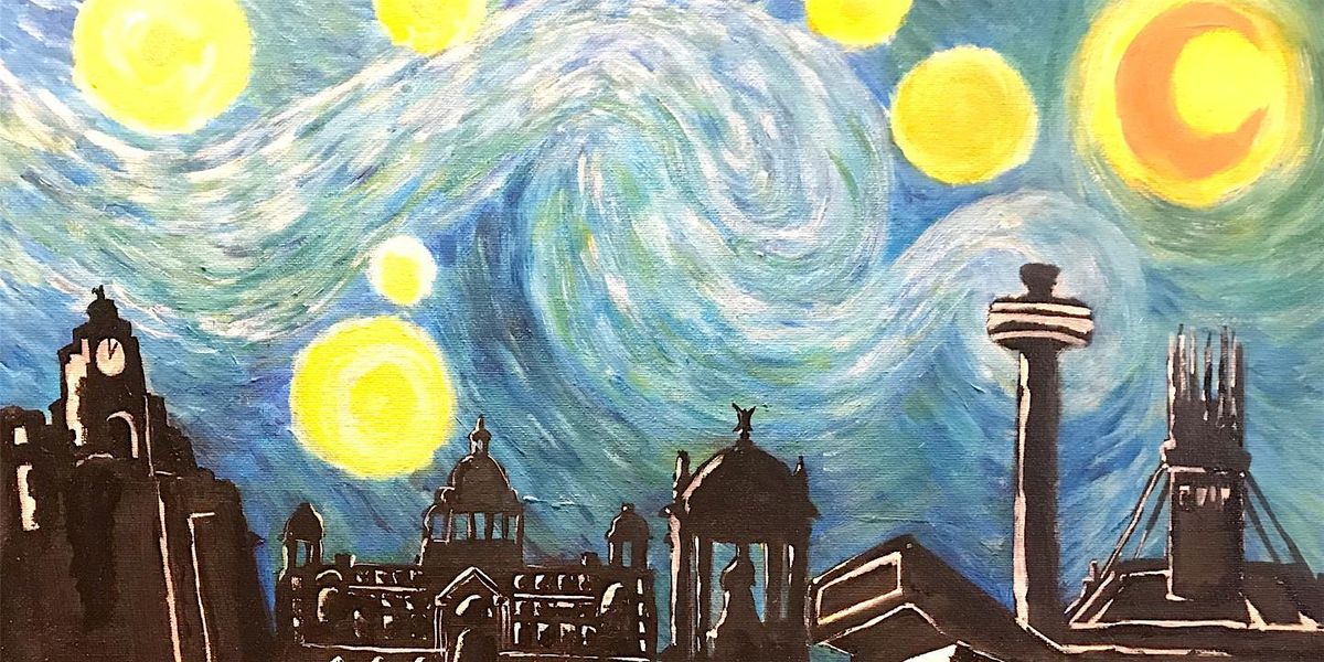 Sip & Paint Starry Night Over Liverpool! Liverpool