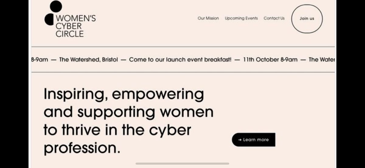 The Women\u2019s Cyber Circle Launch Event