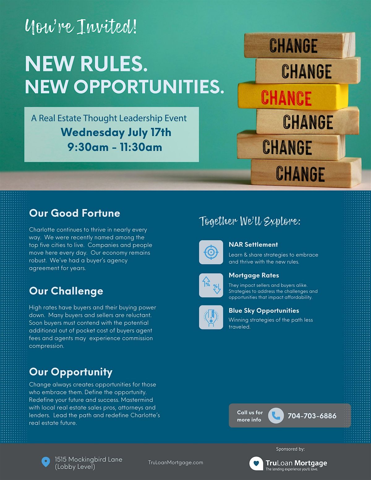 New Rules. New Opportunities. A Real Estate Thought Leadership Event.