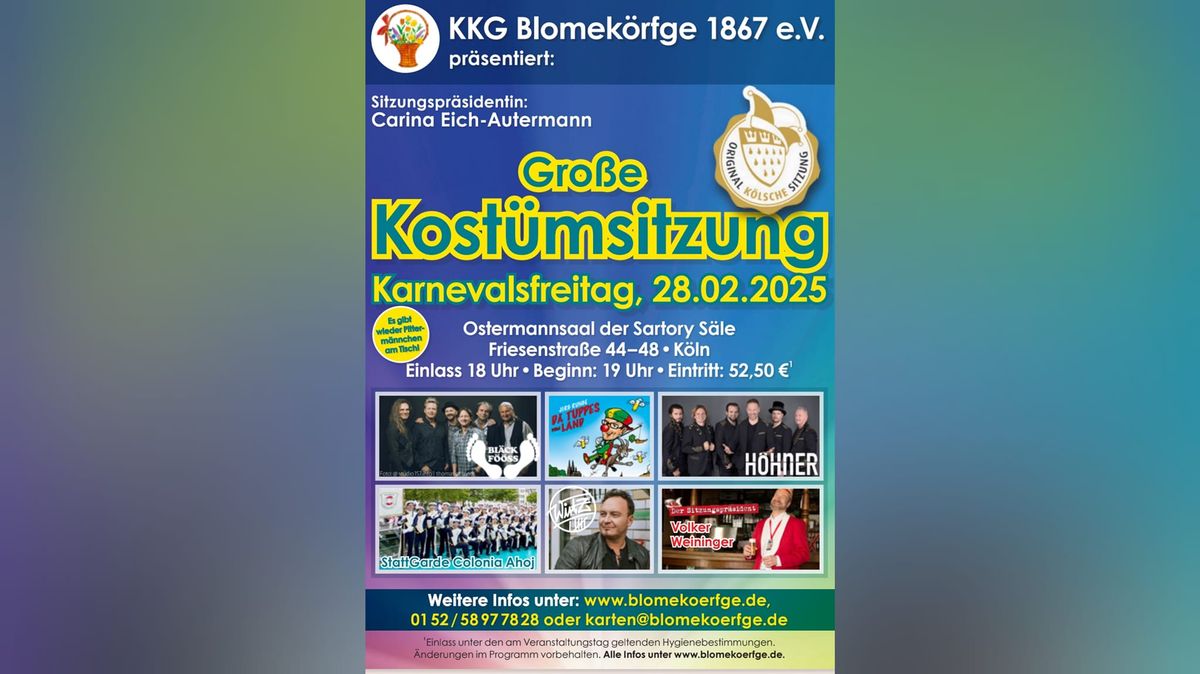 Gro\u00dfe Kost\u00fcmsitzung 2025